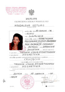 19.06.1998 | Katowice | Abschlussdiplom | Magdalena Bellmann