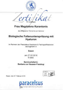 27.02.2016 | paracelsus | Biologische Faltenunterspritzung mit Hyaluron | Magdalena Bellmann