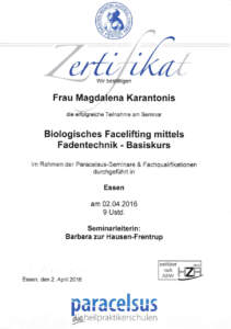 02.04.2016 | paracelsus | Biologisches Facelifting mittels Fadentechnik | Magdalena Bellmann